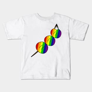 Pride month all inclusive flag LGBTQ+ Dango Kids T-Shirt